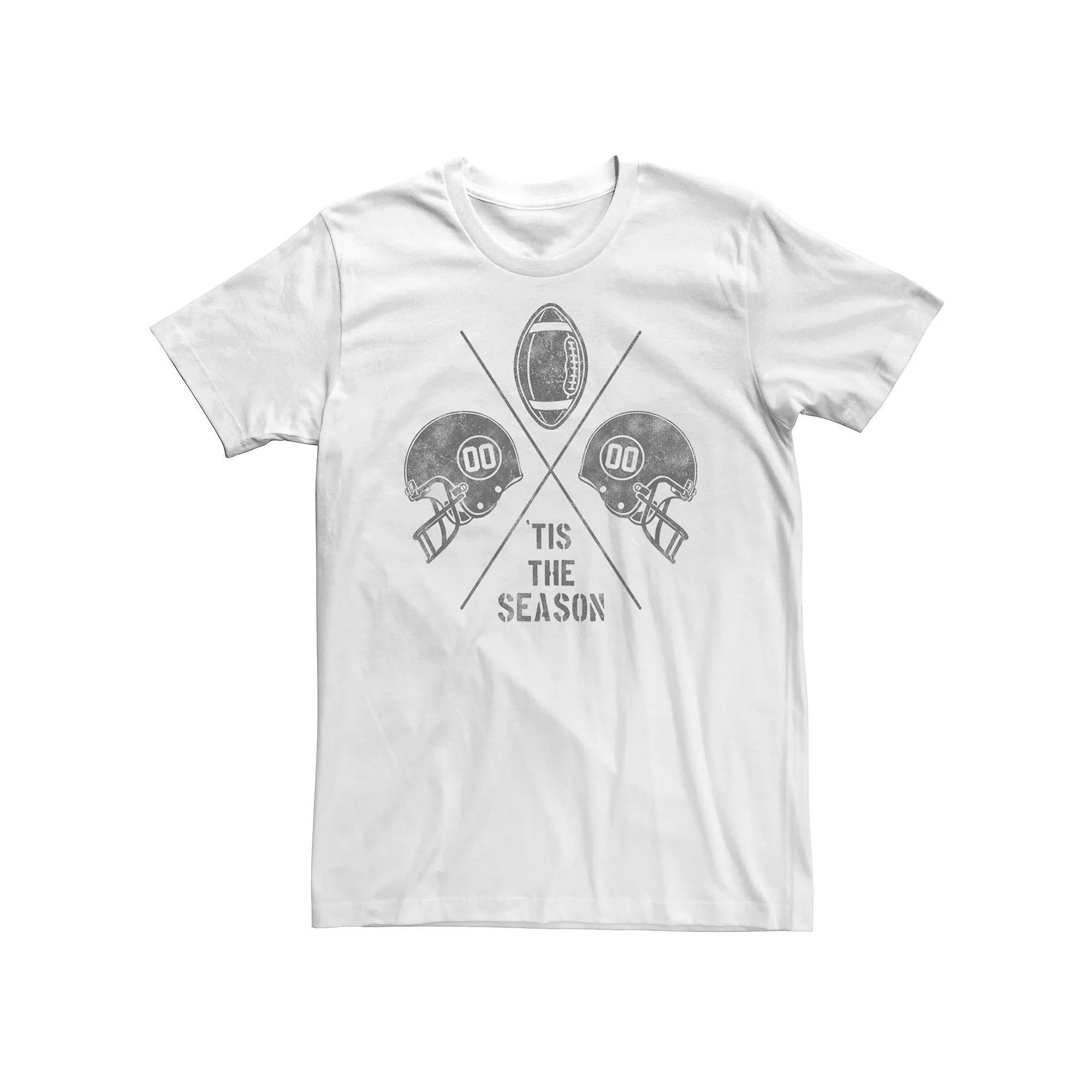 Big & Tall Tis The Season Football Tee, Men's,  Product Image