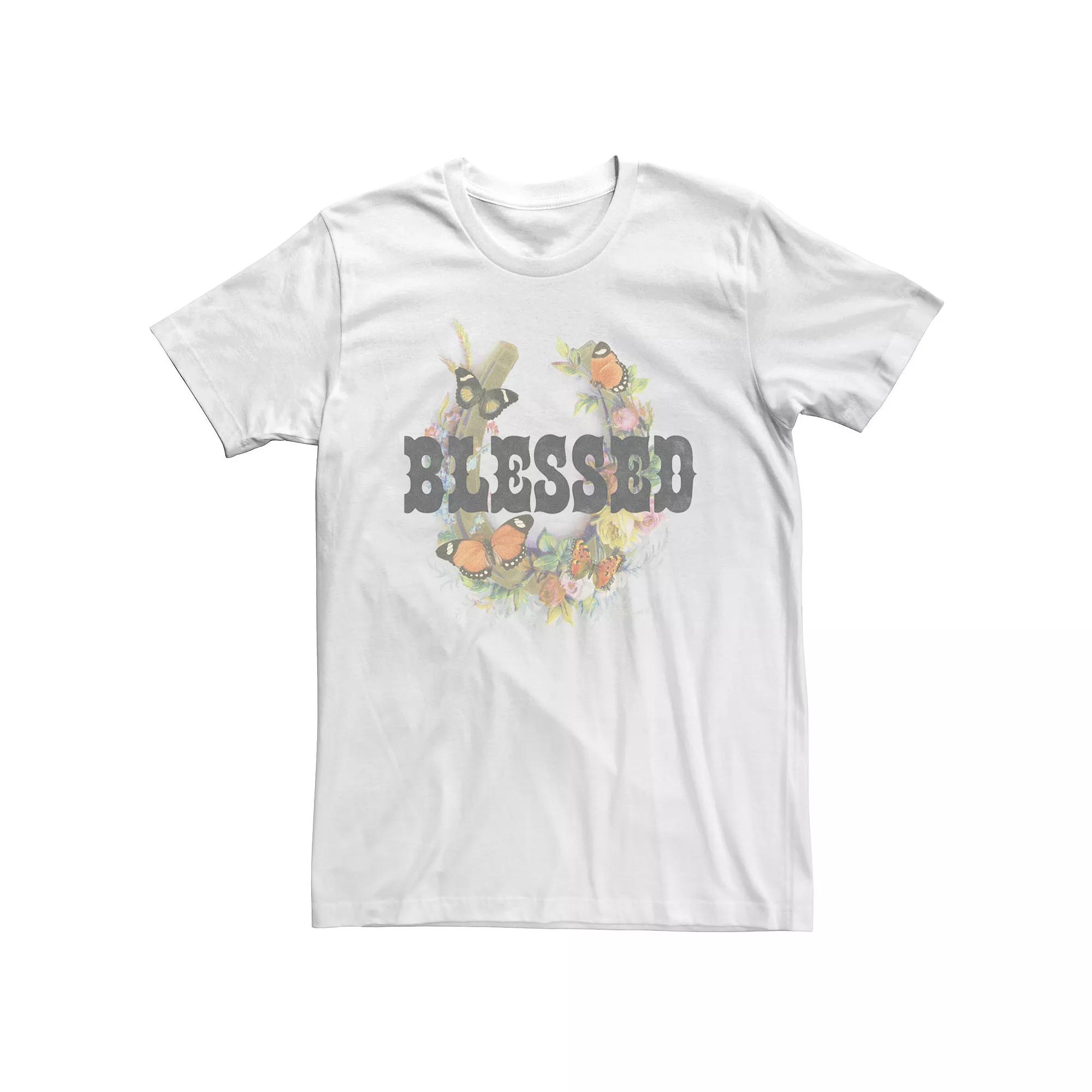 Big & Tall Fifth Sun "Blessed" Horseshoe Butterfly Portrait Tee, Men's,  Product Image
