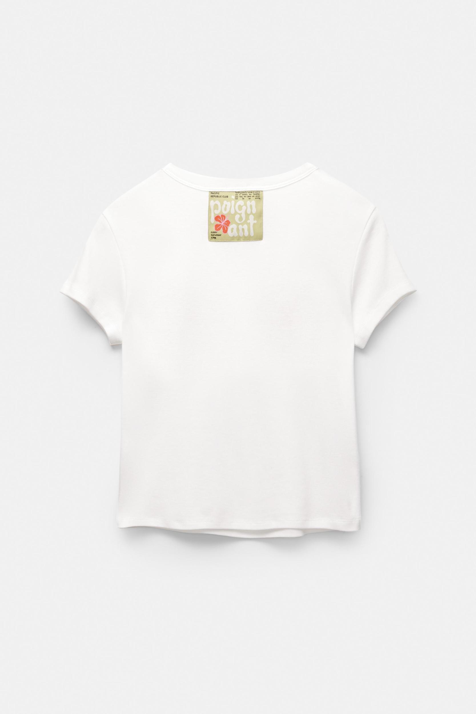 Hibiscus flower print T-shirt Product Image