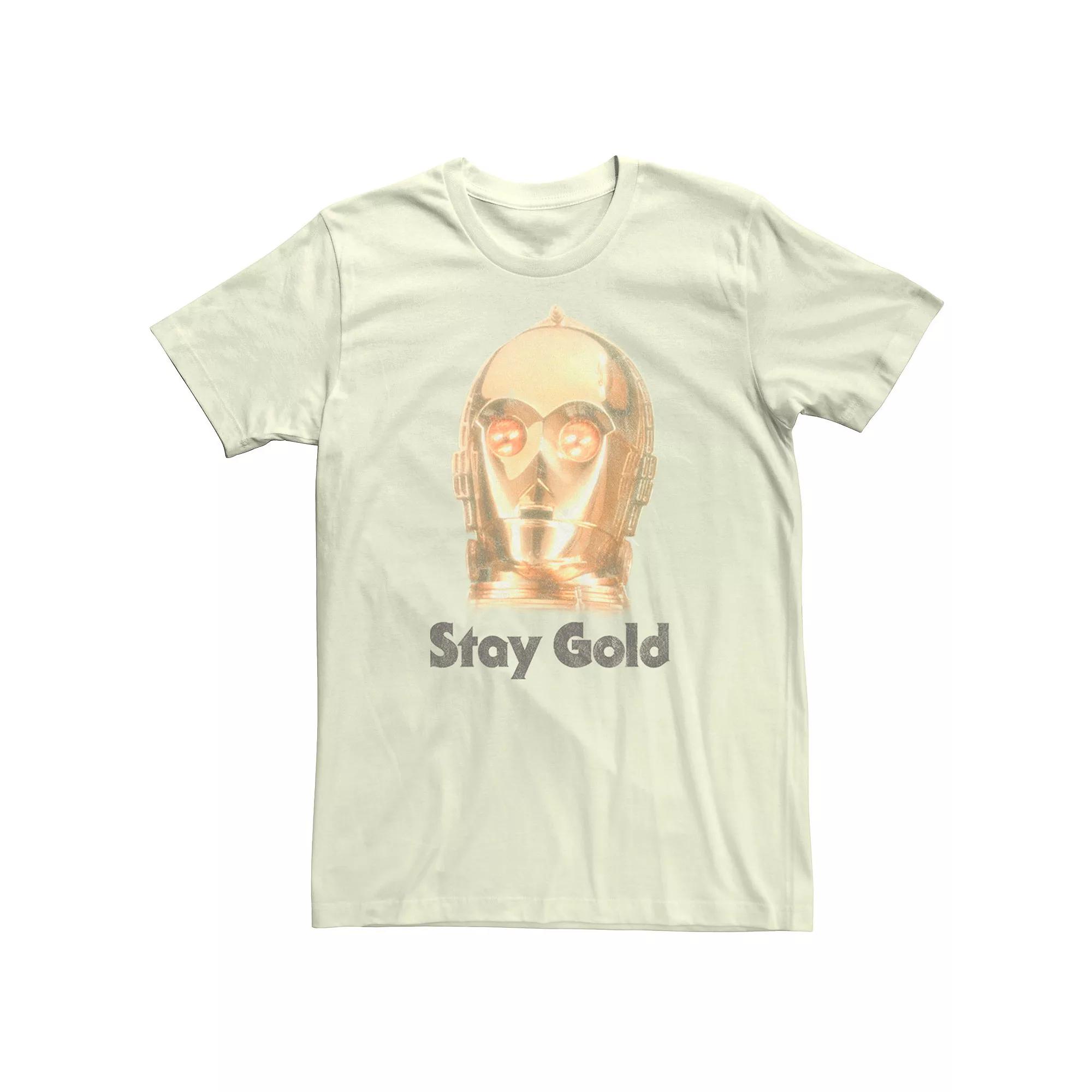 Men's Star Wars The Rise of Skywalker C-3PO Stay Gold Graphic Tee,  Product Image