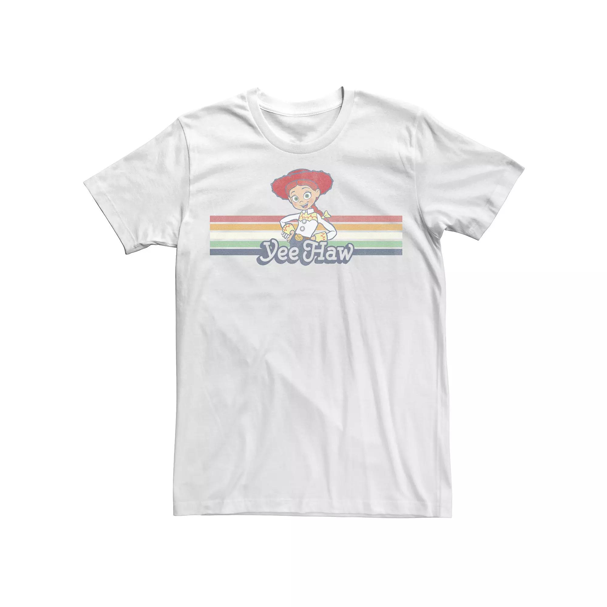 Disney / Pixar's Toy Story Jessie Men's Cowgirl Rainbow Stripe Yee Haw Tee,  Product Image