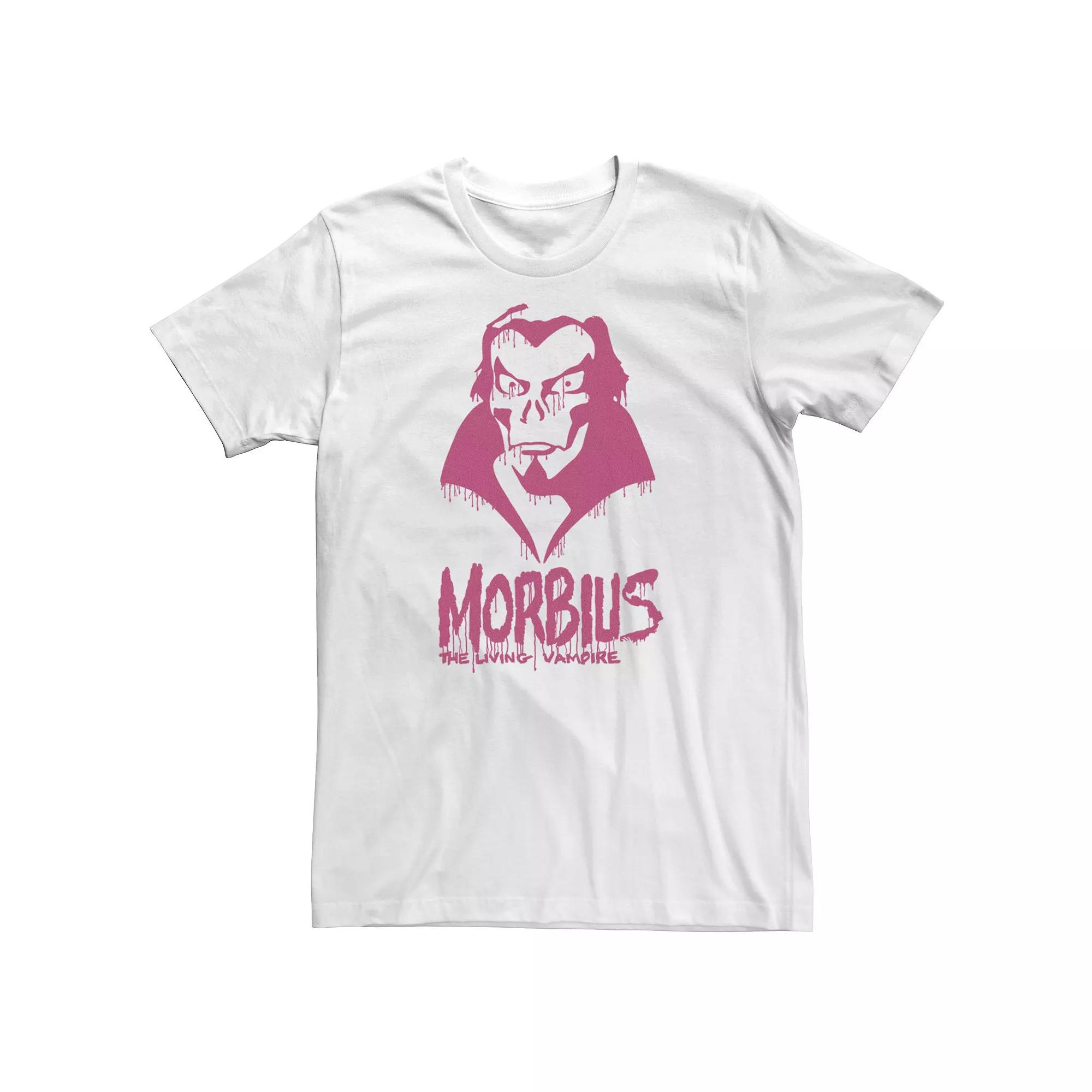 Big & Tall Marvel Morbius The Living Vampire Paint Drip Tee, Men's, Size: 4XL, White Product Image