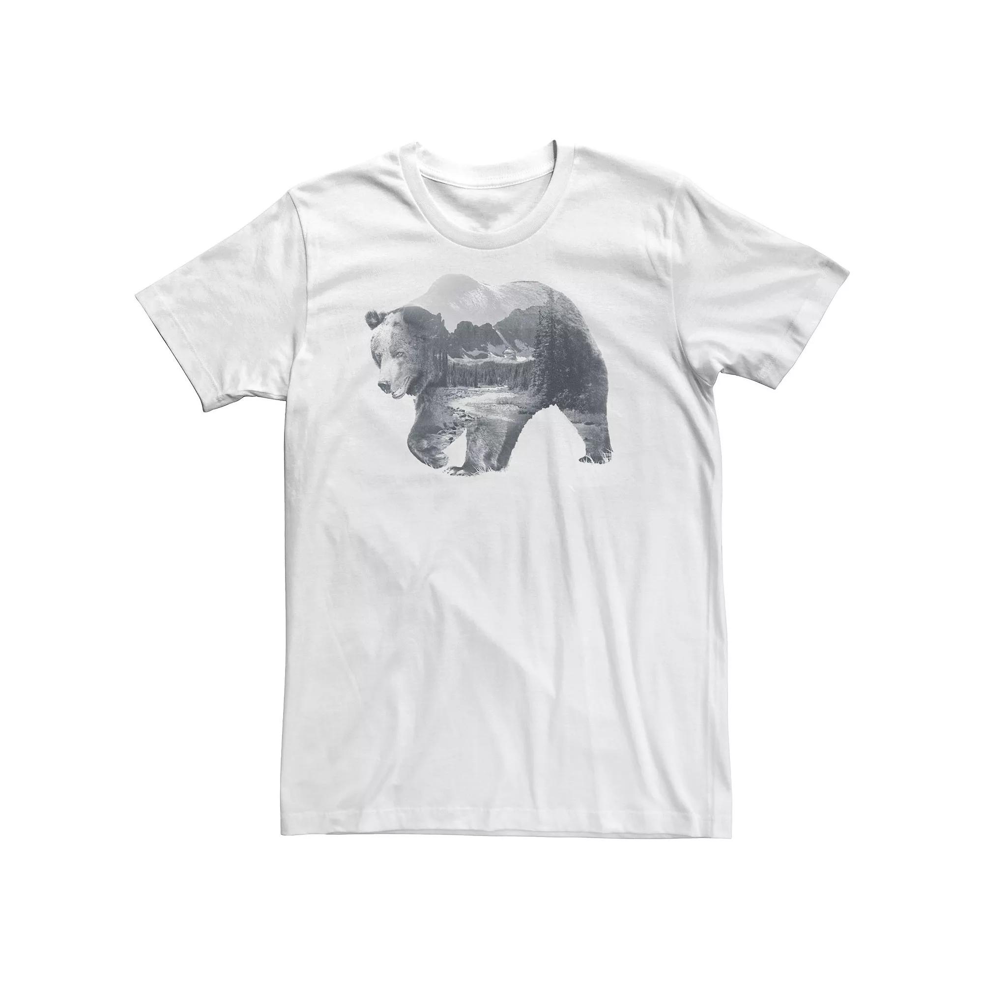 Big & Tall Bear Landscape Fill Tee, Men's,  Product Image