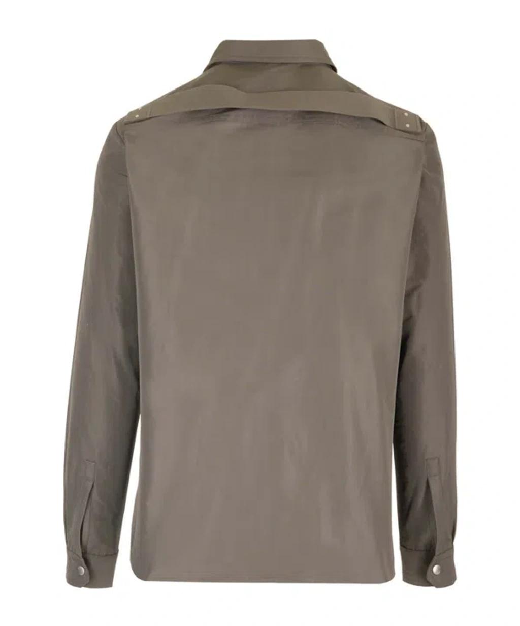 RICK OWENS Fogpoket Dove Grey Shirt Jackets Grey In Gray Product Image