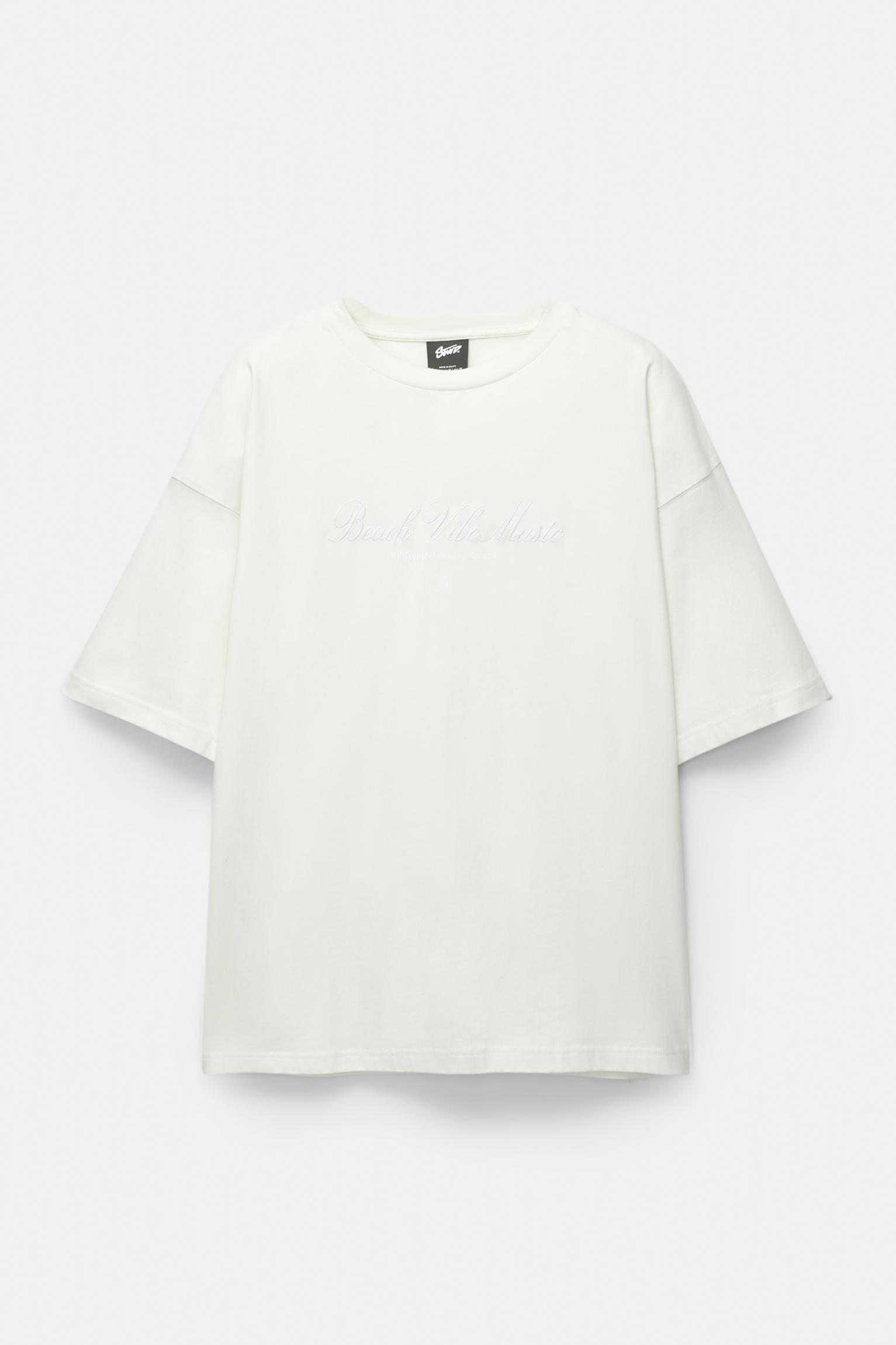 STWD T-shirt with a Beach Vibe embroidery Product Image