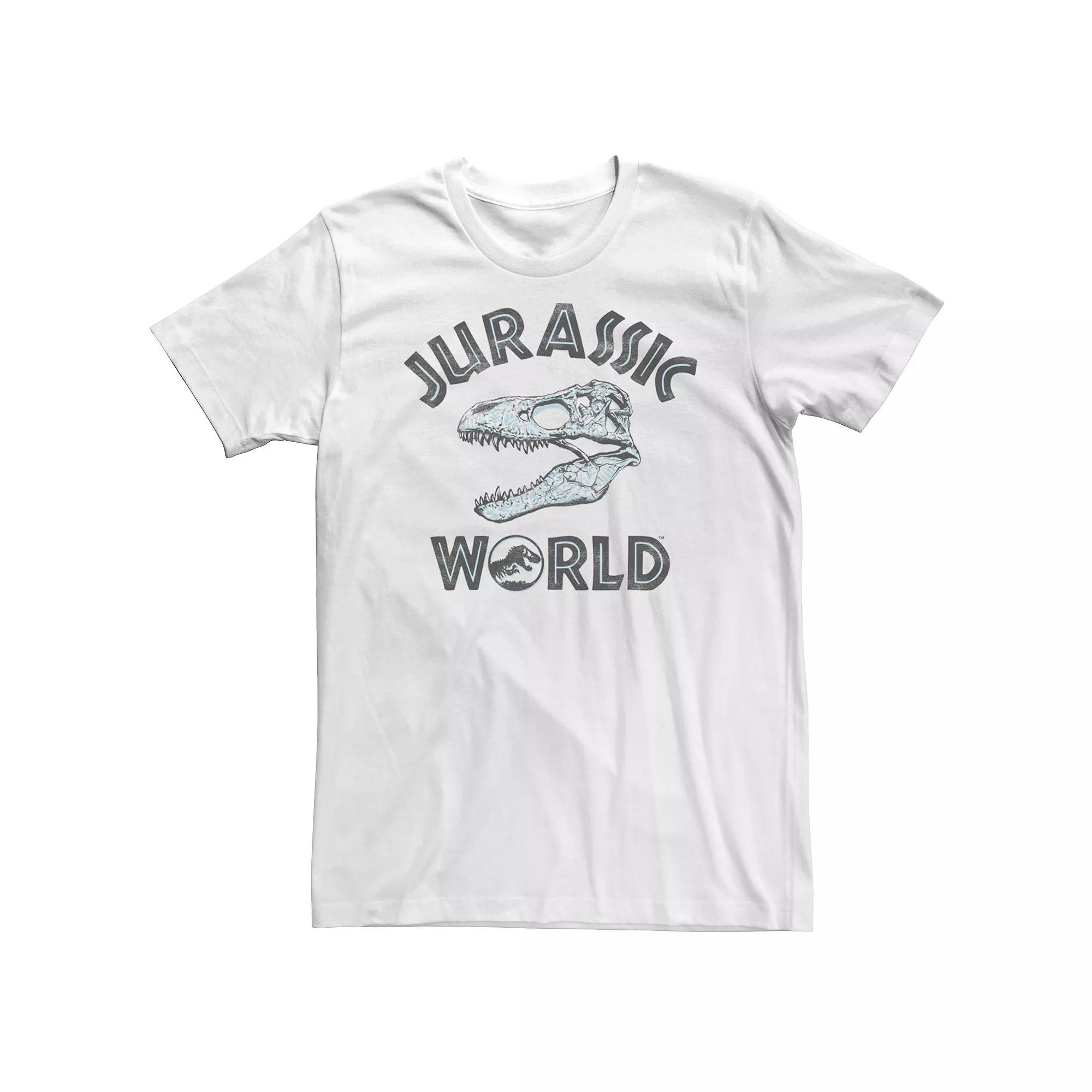 Big & Tall Jurassic World Two T-Rex Pattern Skull Tee, Men's,  Product Image