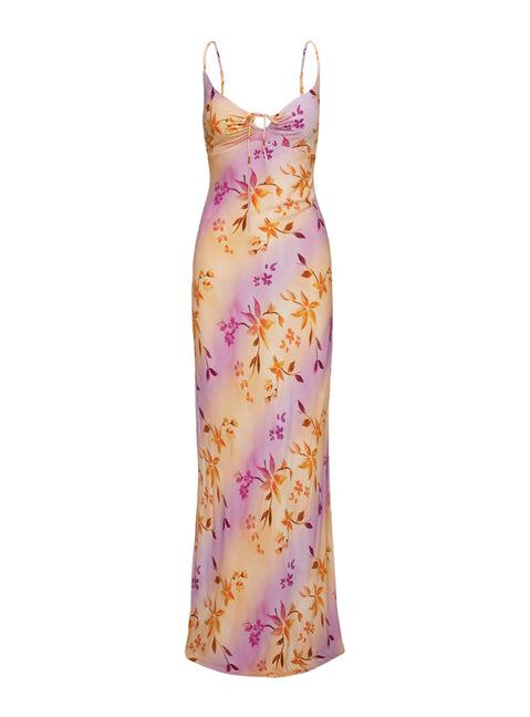 Lauraline Maxi Dress Pink / Floral Product Image