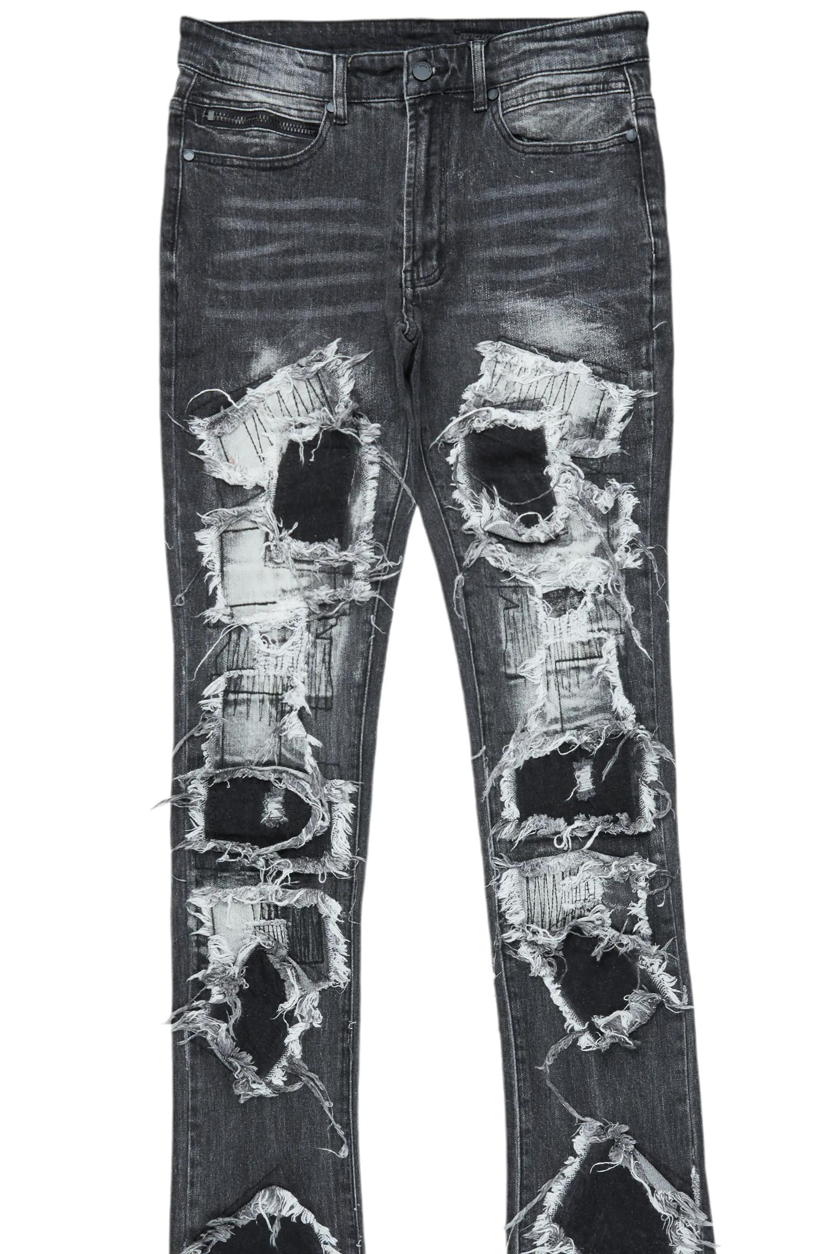 Camden Grey Super Stacked Flare Jean Male Product Image