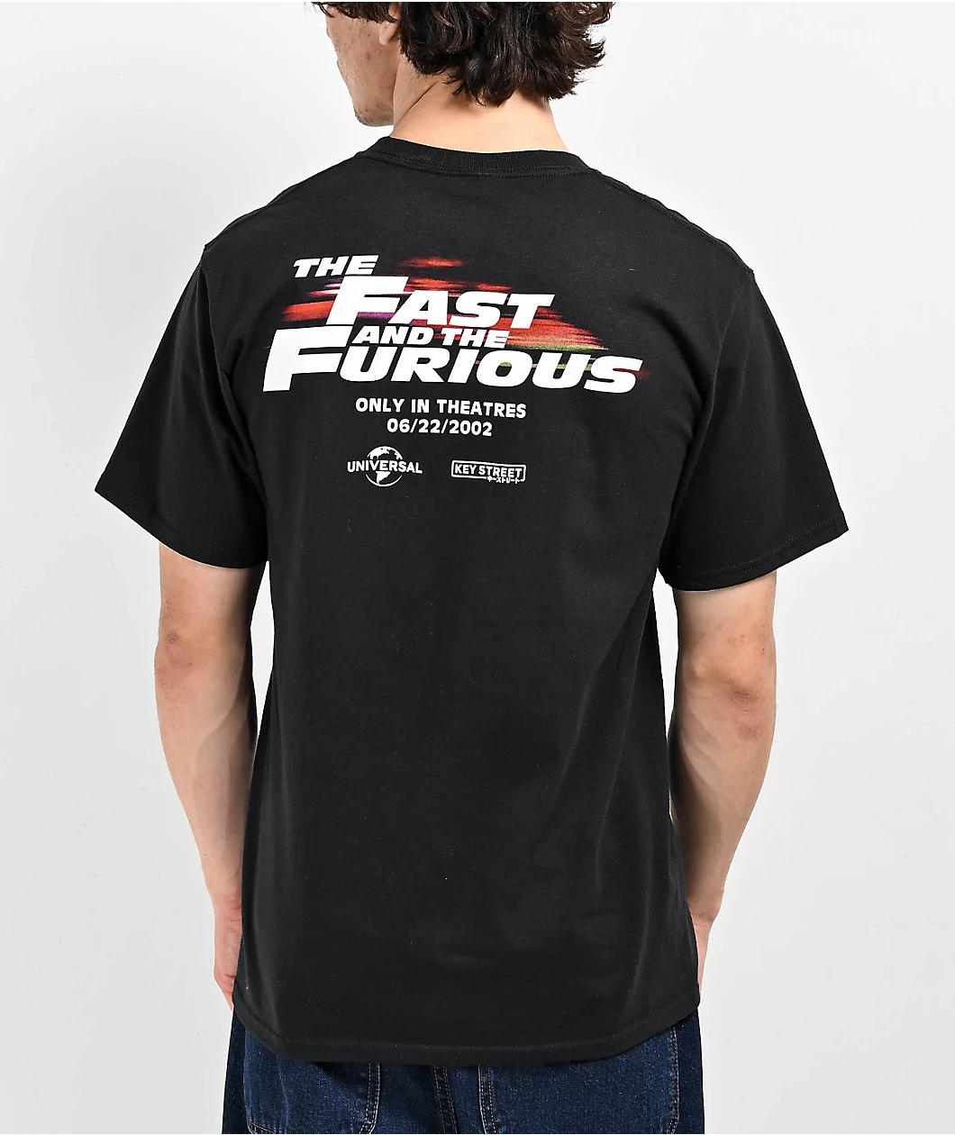 Key Street x Fast & Furious Brian's Car Black T-Shirt  Product Image
