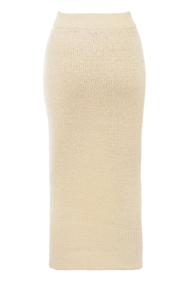 Nyala  cream soft boucle knit cropped sweater - sale Product Image