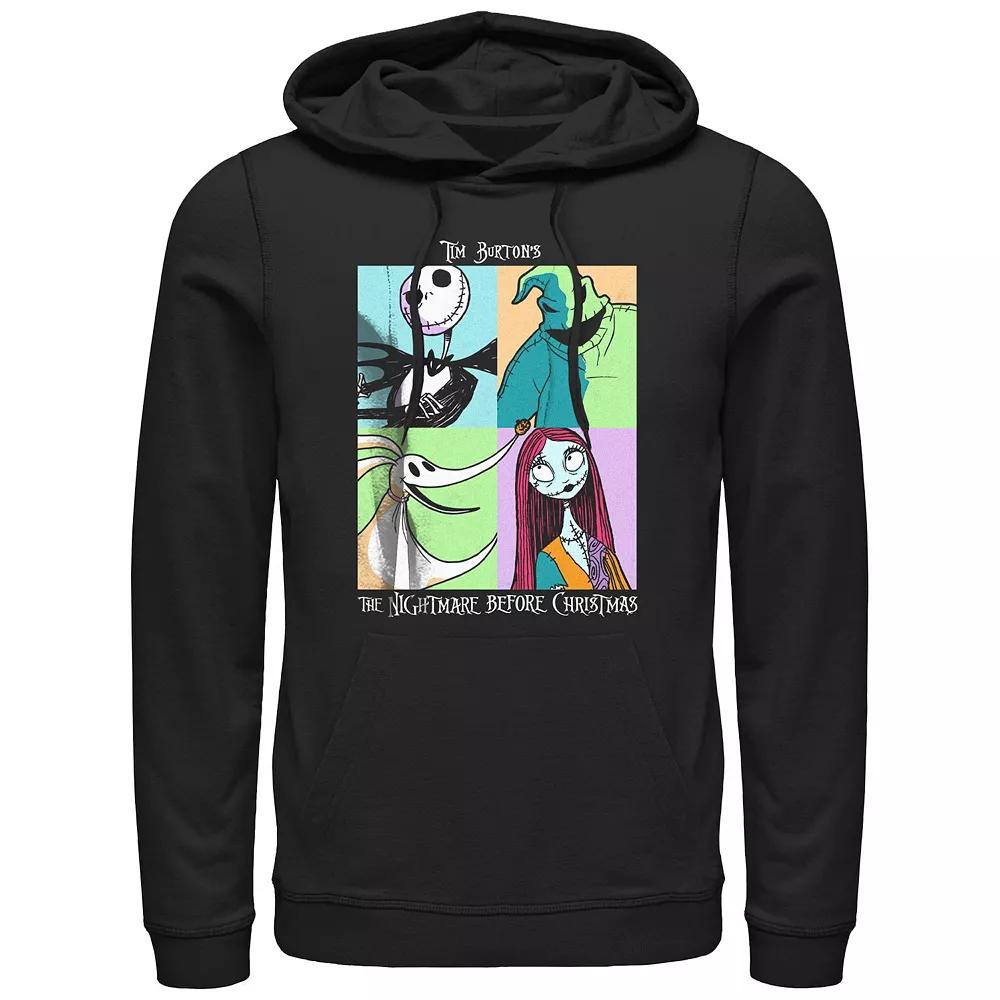 Disney's The Nightmare Before Christmas Pop Art Poster Men's Graphic Hoodie, Size: Large, Black Product Image