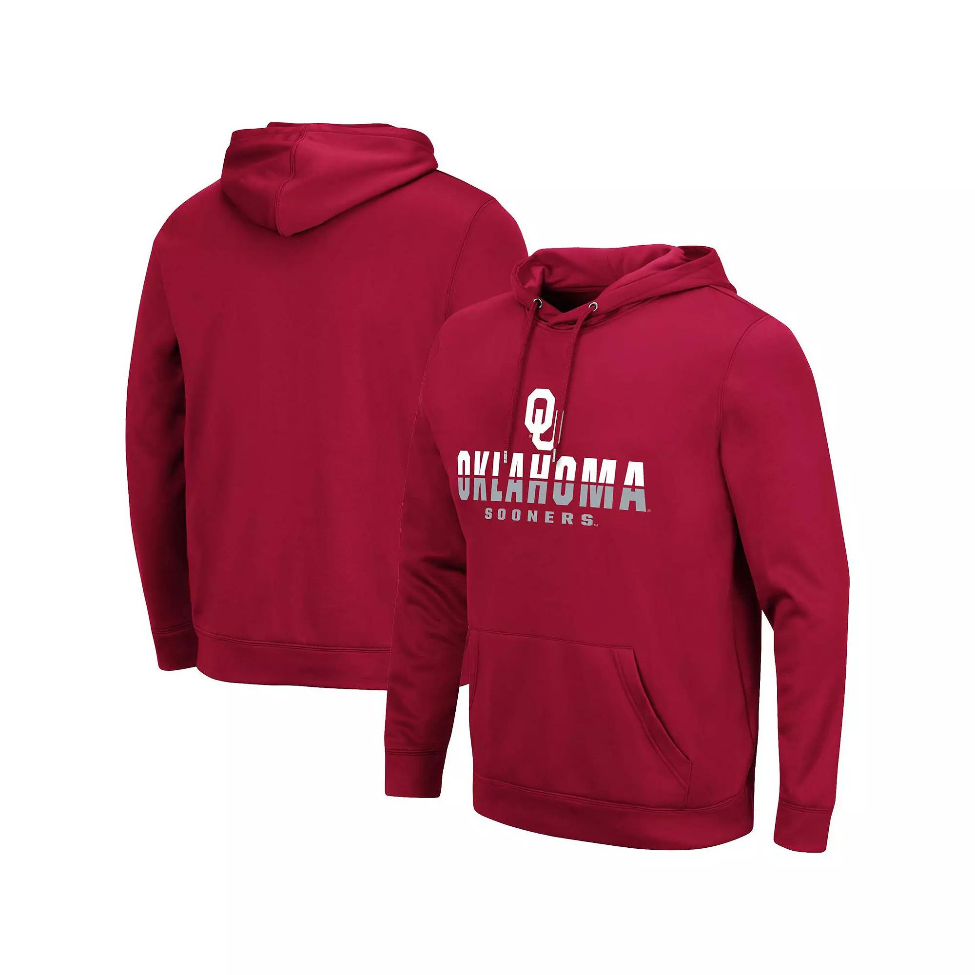 Men's Colosseum Black Oklahoma Sooners Lantern Pullover Hoodie, Size: 3XL Product Image