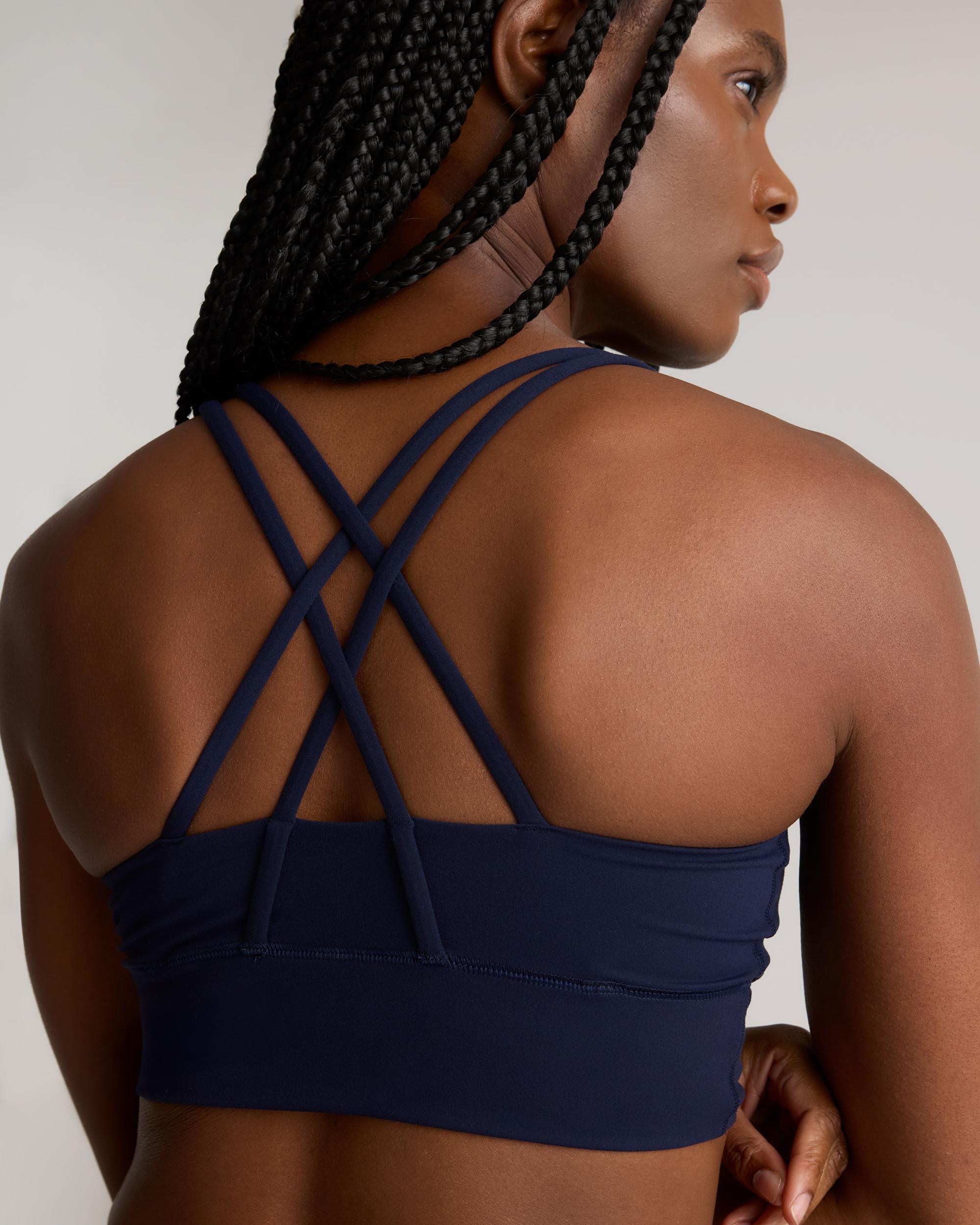 Quince | Women's Power-Up Long Line Strappy Sports Bra Size XS, Nylon/Spandex Product Image