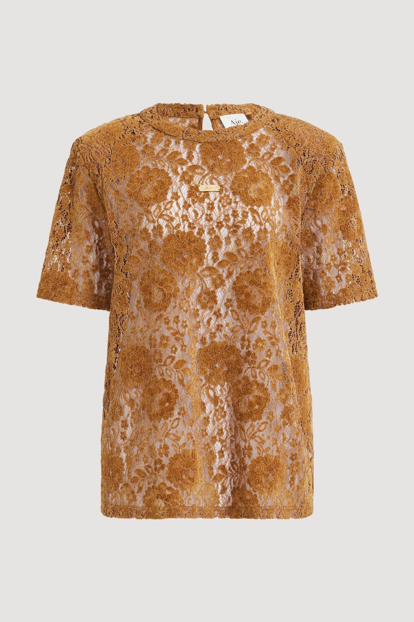Florence Lace Tee-VELVETINE / XXS Product Image
