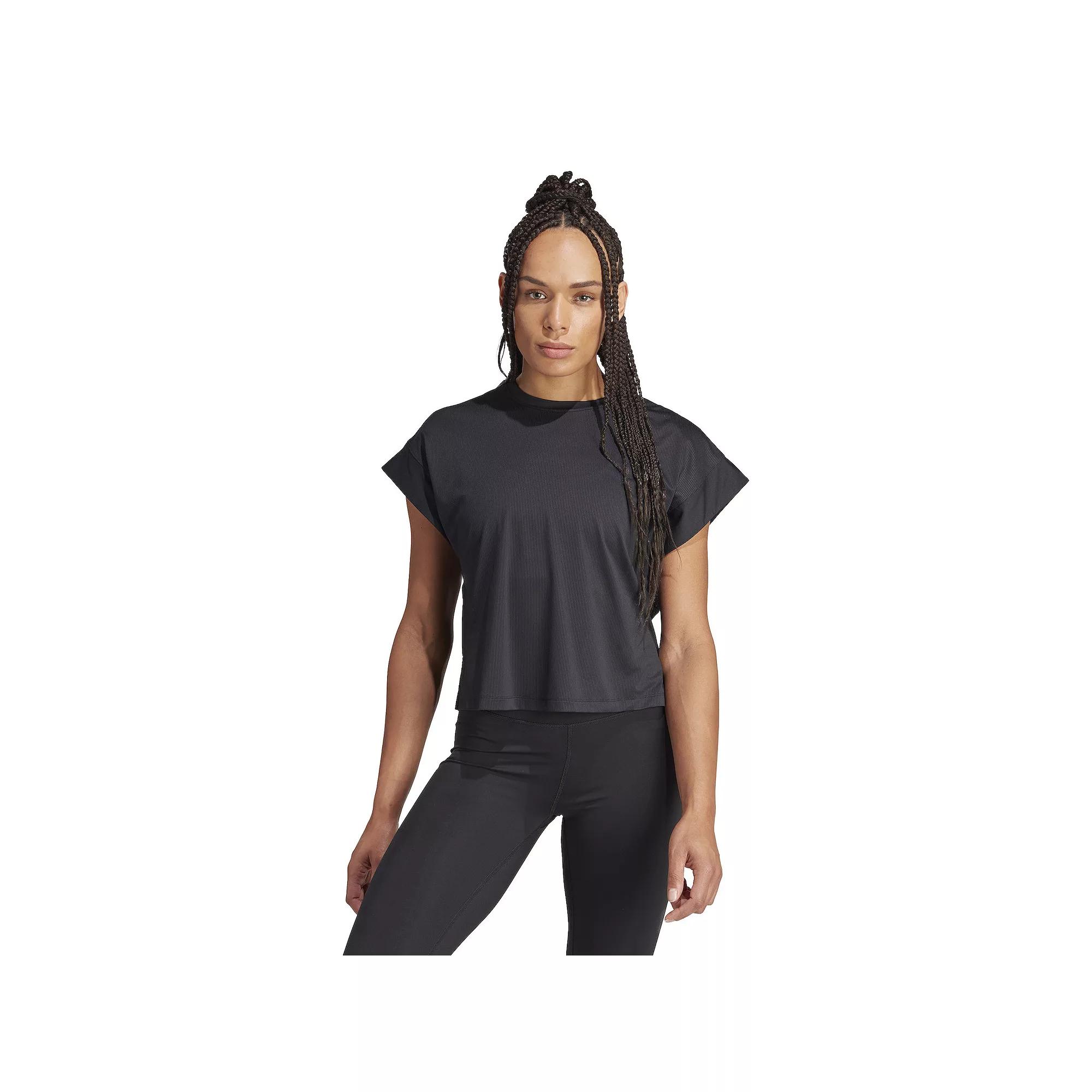 Women's adidas Cropped Studio Tee,  Product Image