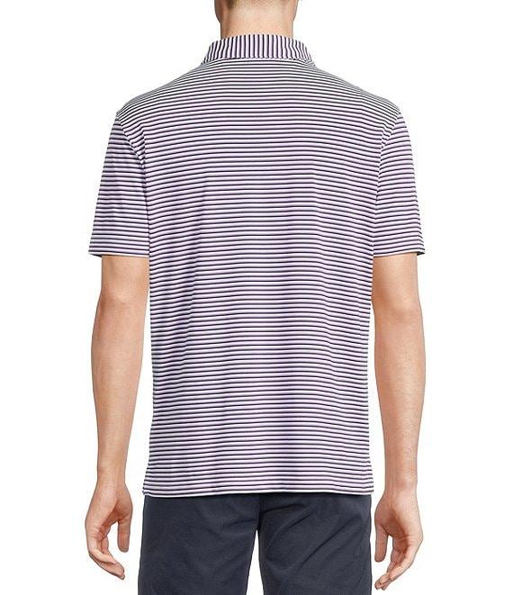 Cremieux Blue Label Performance Stretch Striped Short Sleeve Polo Shirt Product Image