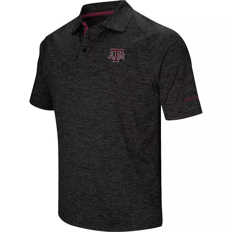 Men's Colosseum Black Texas A&M Aggies Down Swing Polo,  Product Image