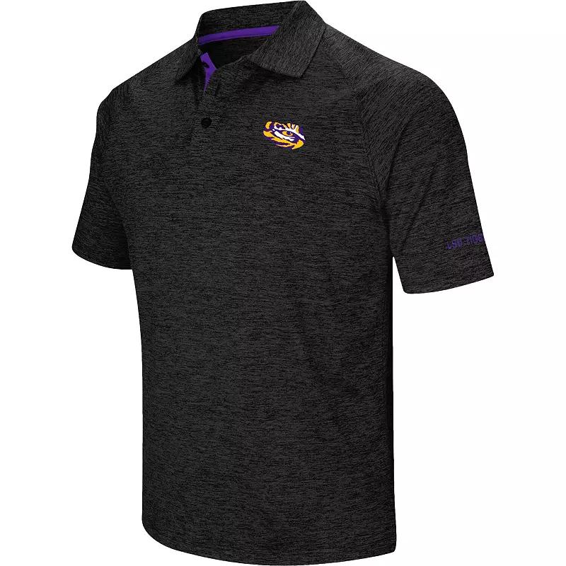 Men's Colosseum Black Clemson Tigers Down Swing Polo,  Product Image