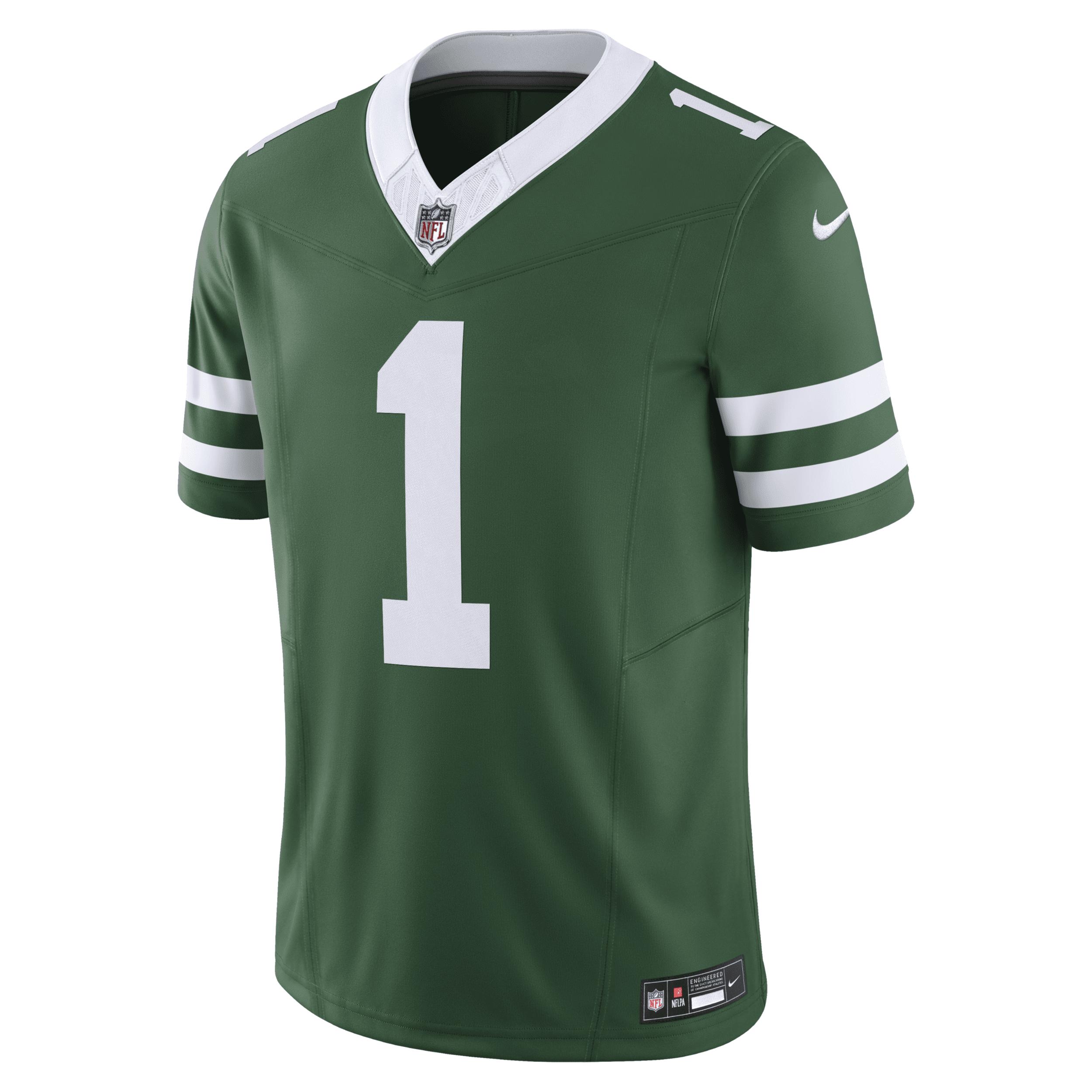 Men's Nike Ahmad Sauce Gardner Legacy Green New York Jets Vapor F.U.S.E. Limited Jersey,  Product Image