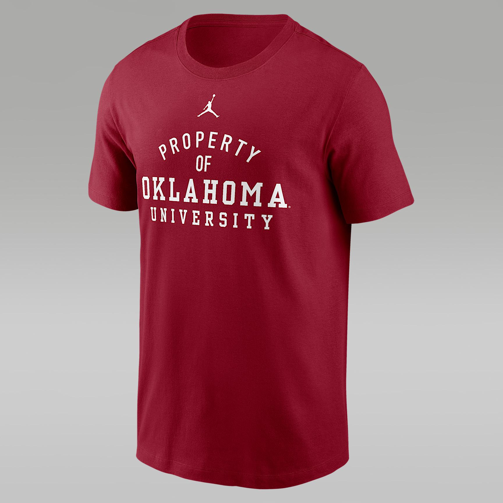 Mens Oklahoma Sideline Mantra Jordan Brand Dri-FIT College T-Shirt | 0JET69WOKV-3UL Product Image
