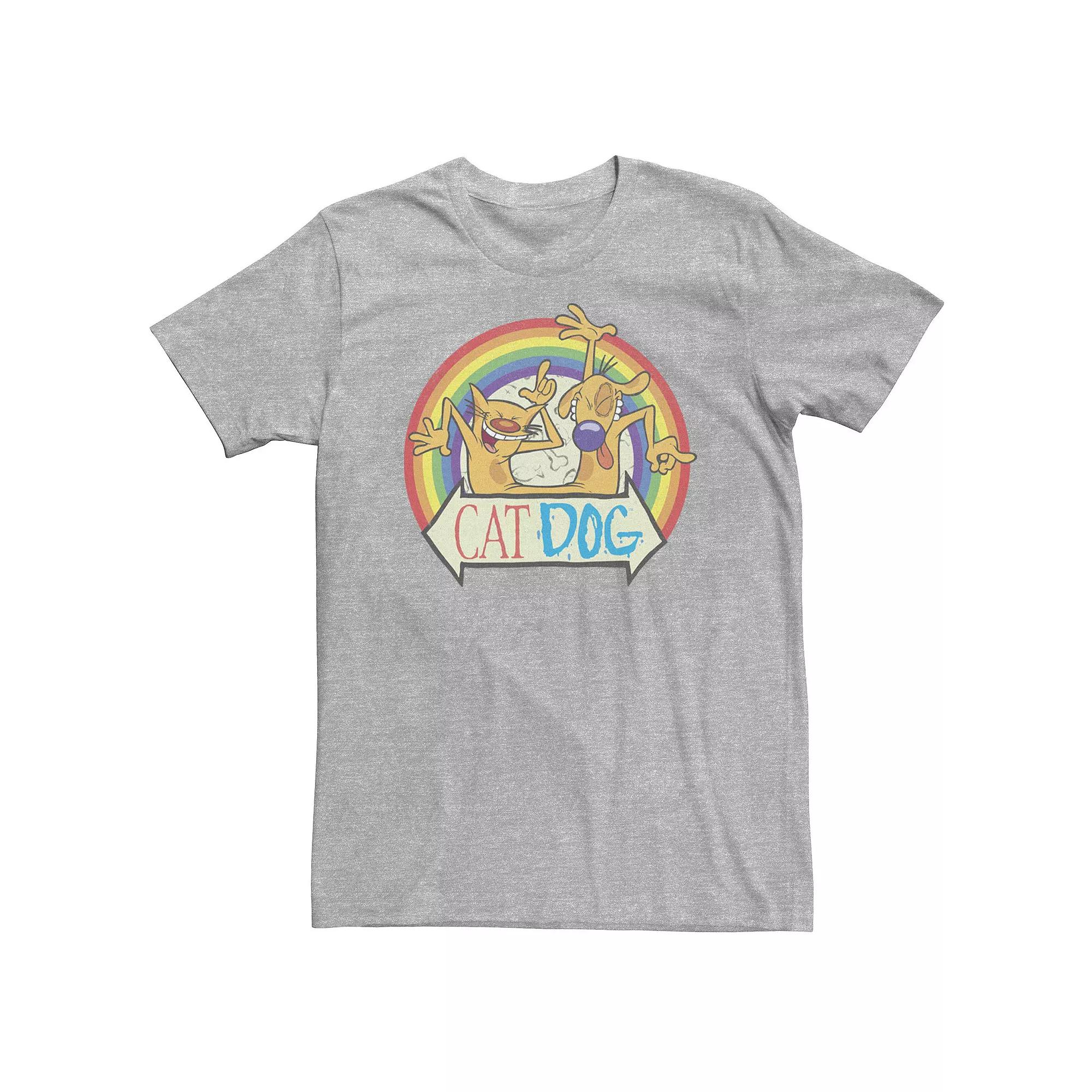 Big & Tall CatDog Pride Rainbow Portrait Tee, Men's,  Product Image