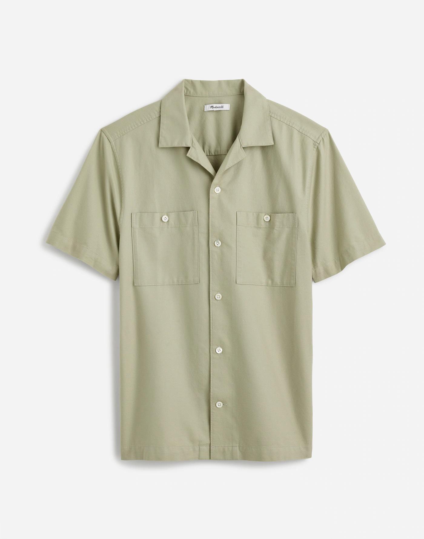 Camp Collar Short-Sleeve Shirt in Everyday Twill Product Image
