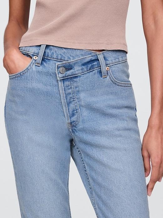 High Rise Studded &apos;90s Straight Jeans Product Image