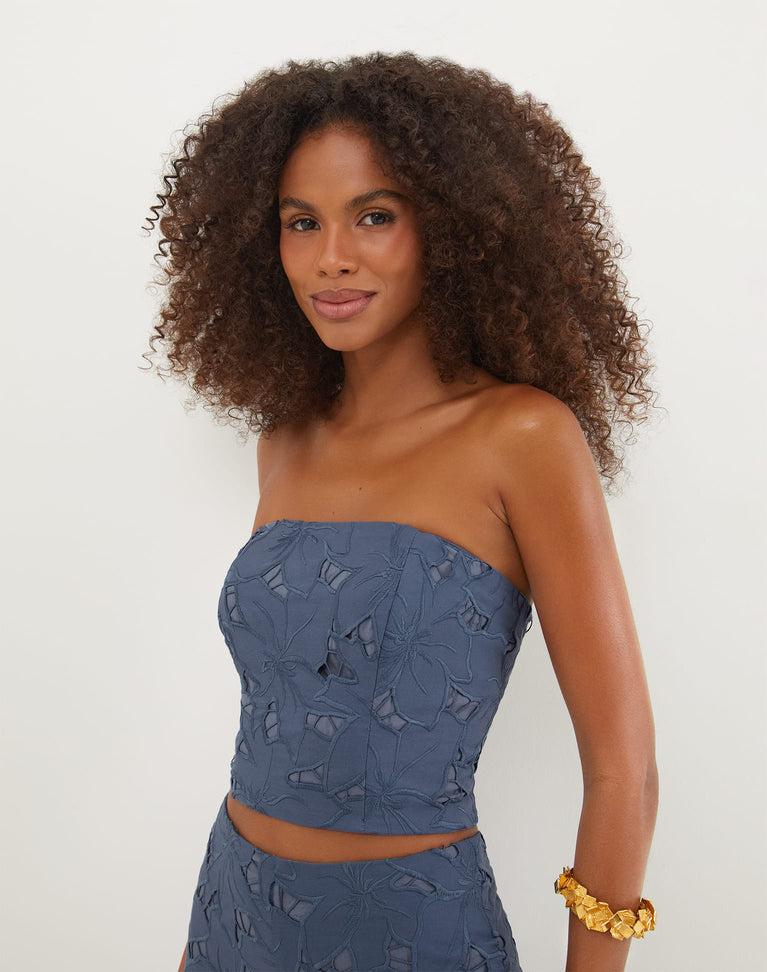 Mei Cropped Top - Bayside Product Image