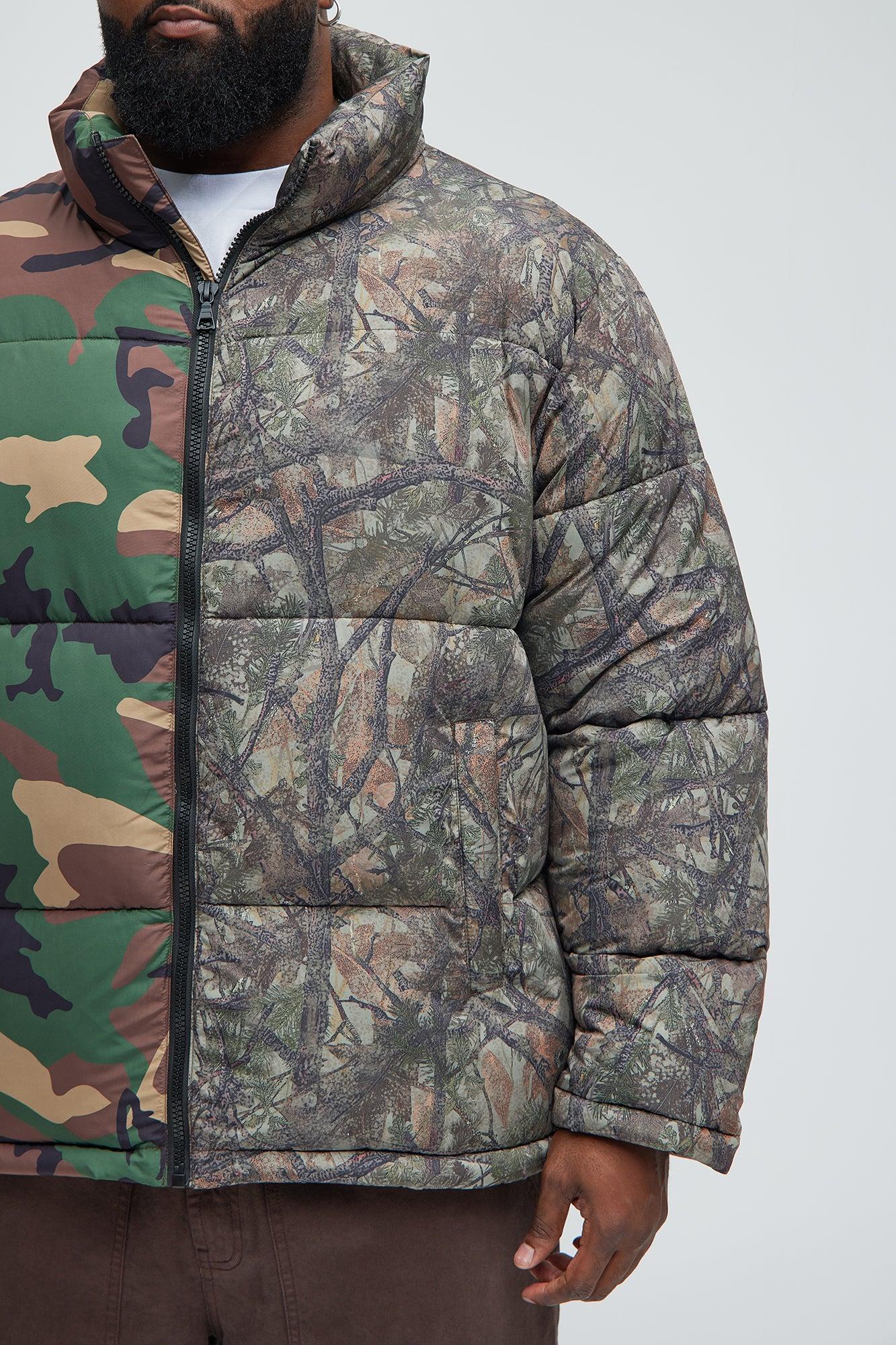 Shuffle Split Puffer Jacket - Camouflage Product Image
