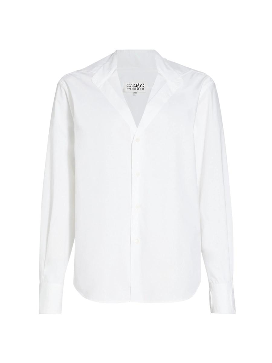 Womens Cotton Poplin Button-Up Shirt Product Image