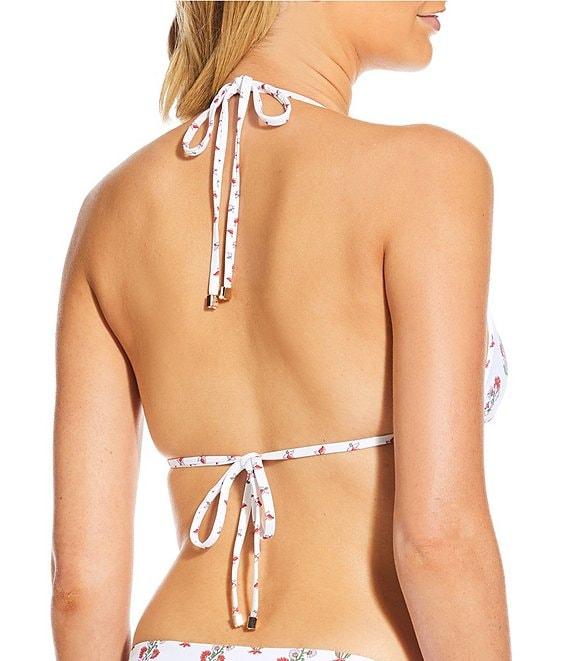 A Loves A Rosebud Reversible Embroidered Tie Side Swim Bottom Product Image