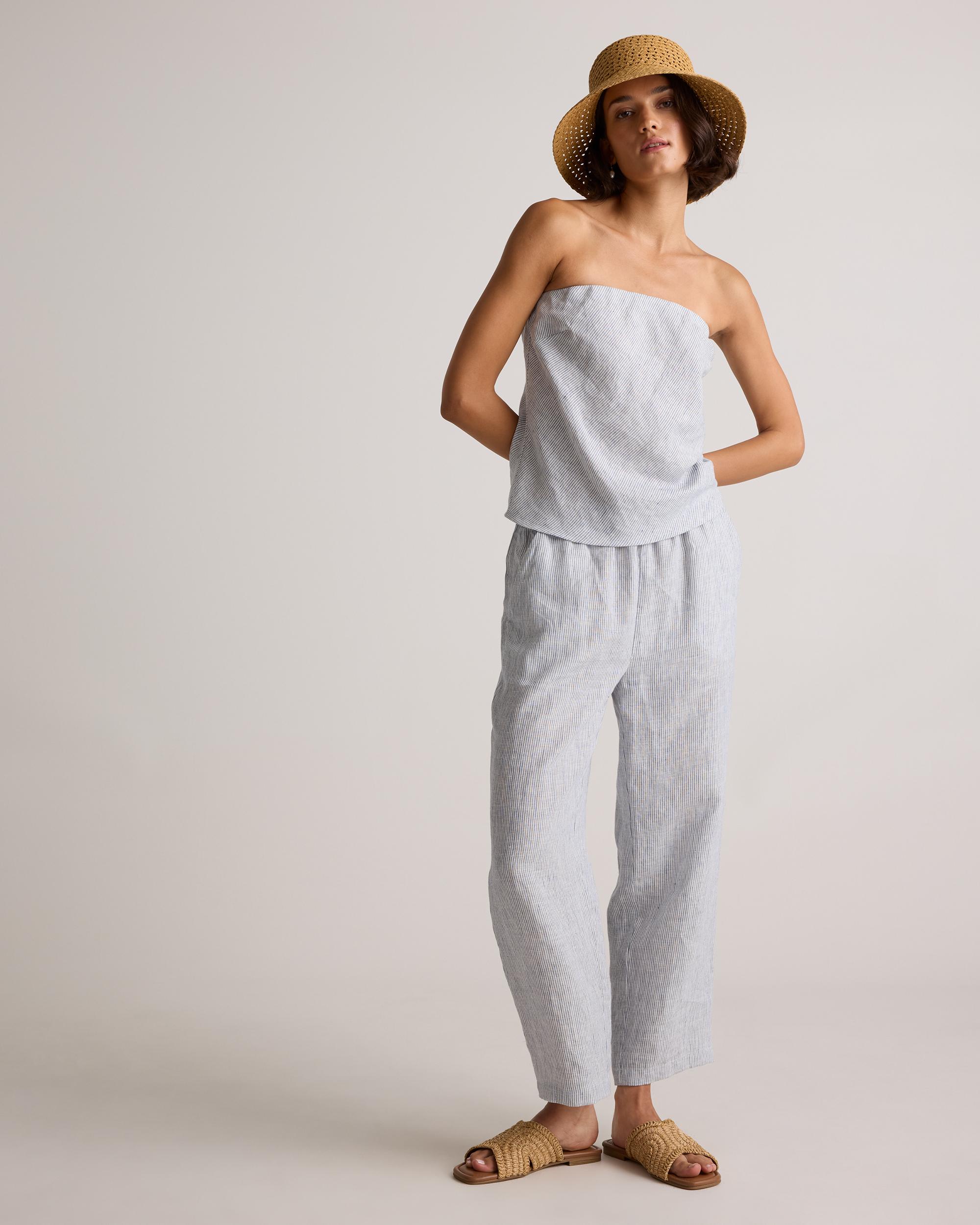 Quince | Women's 100% European Linen Strapless Top Product Image