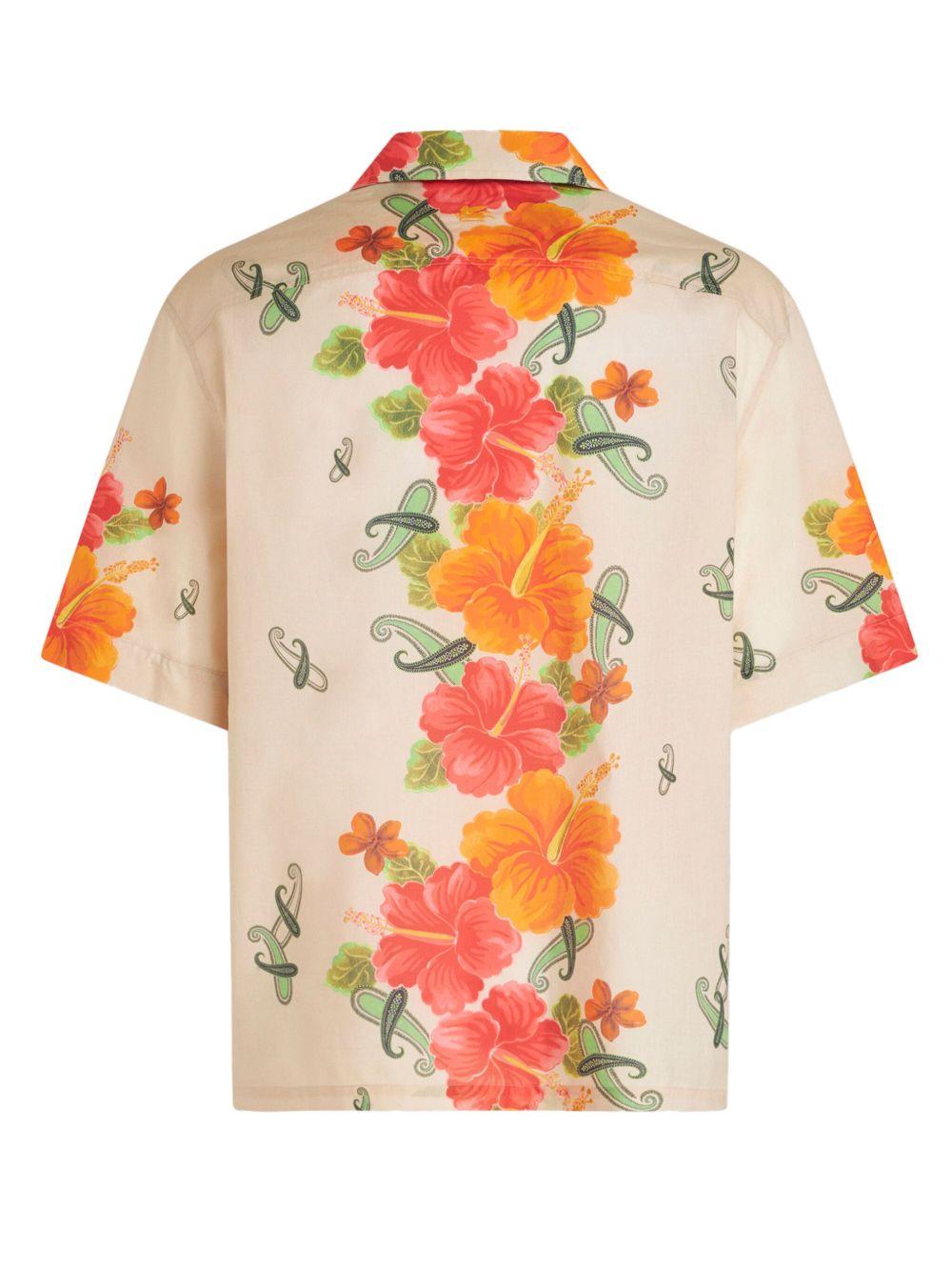 floral-print cotton shirt Product Image