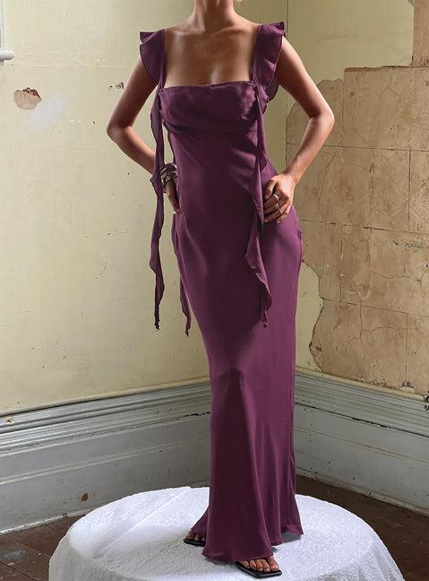 Lanai Maxi Dress Plum Product Image