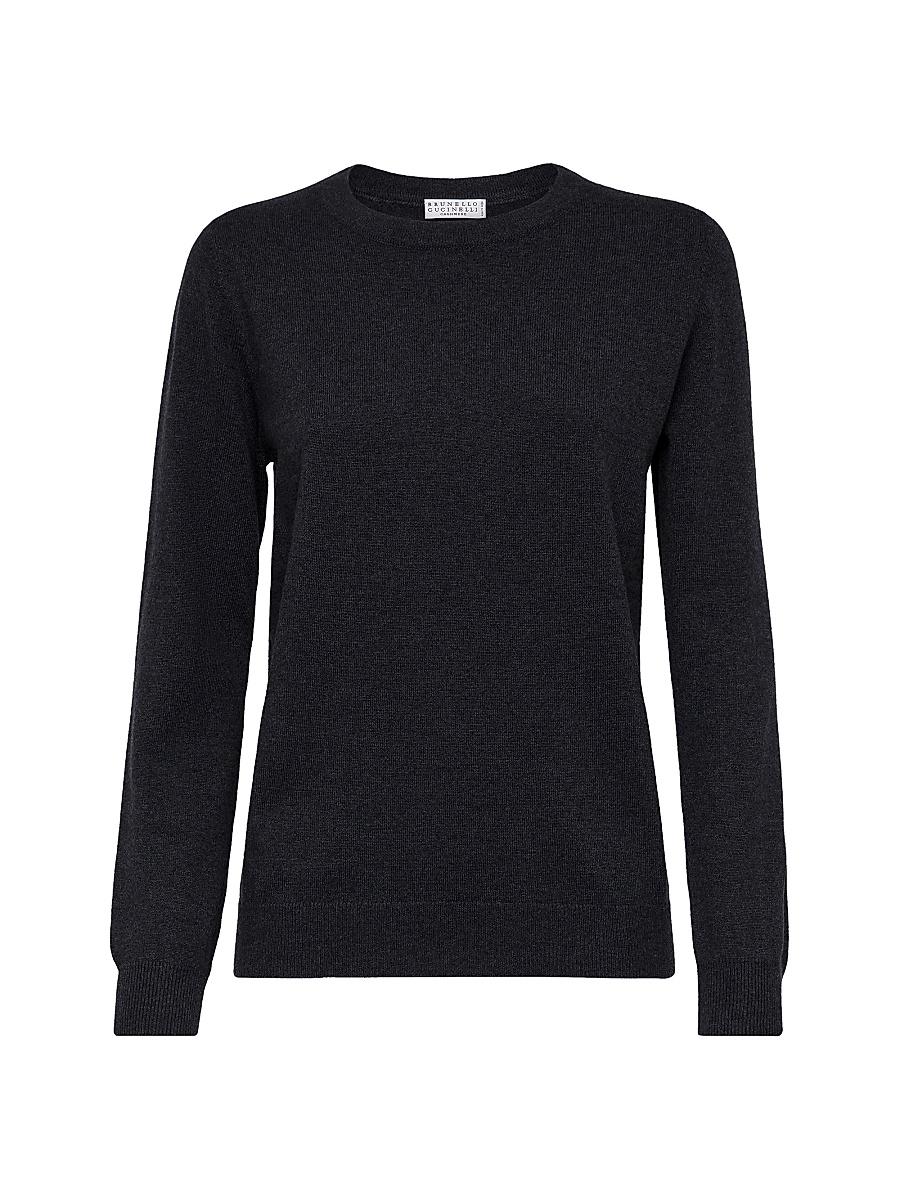 Womens Cashmere Sweater with Monili Product Image