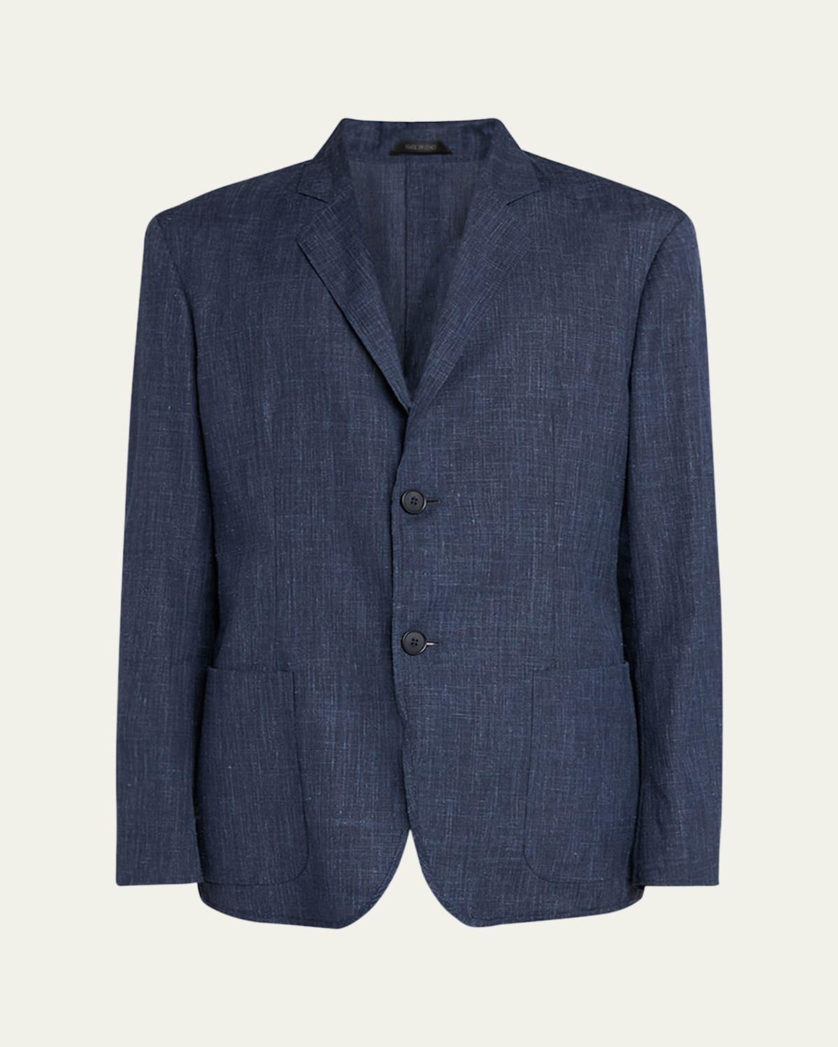 Mens Wool-Silk Melange Sport Coat Product Image