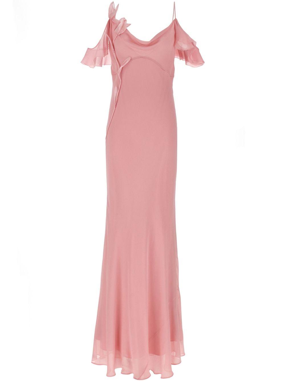 Georgette Flower maxi dress  Product Image