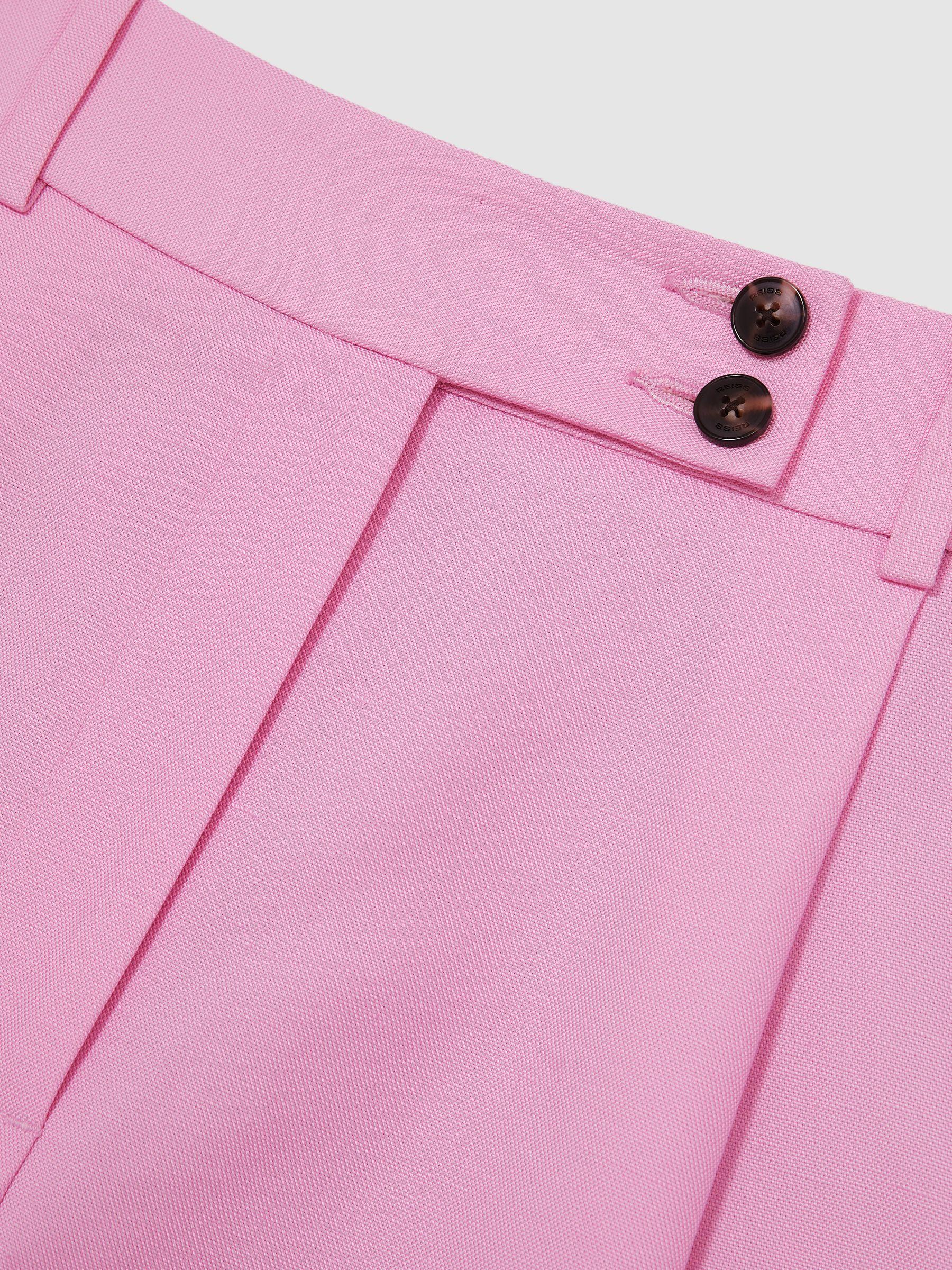 Tailored Shorts With Linen in Pink Product Image