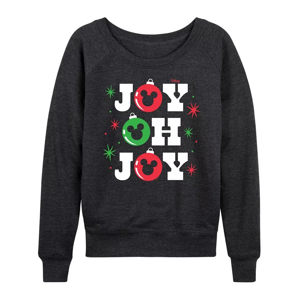 Disney's Mickey Mouse Women's Joy French Terry Long Sleeve Tee,  Product Image