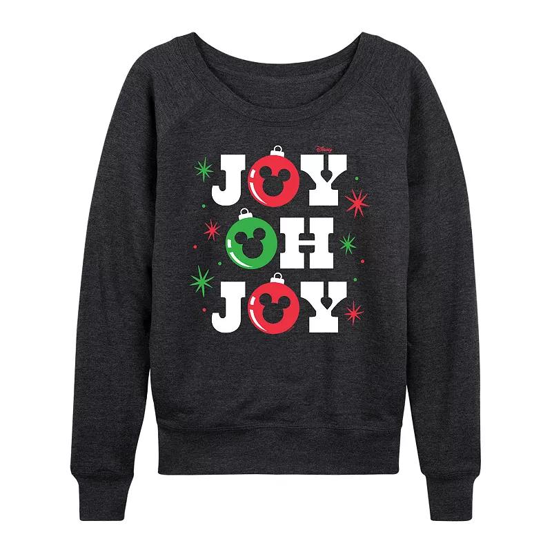 Disney's Mickey Mouse Women's Joy French Terry Long Sleeve Tee,  Product Image