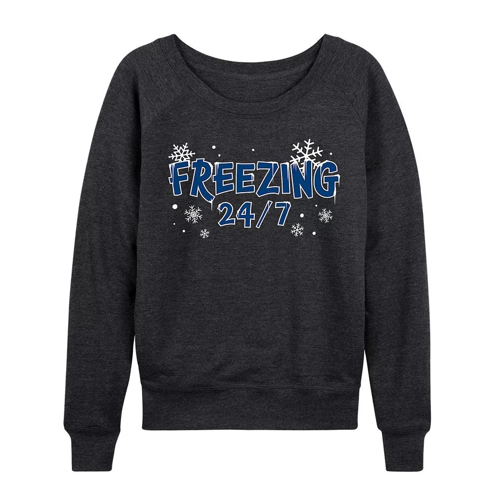 Women's Freezing 24/7 French Terry Long Sleeve Tee, Girl's,  Product Image