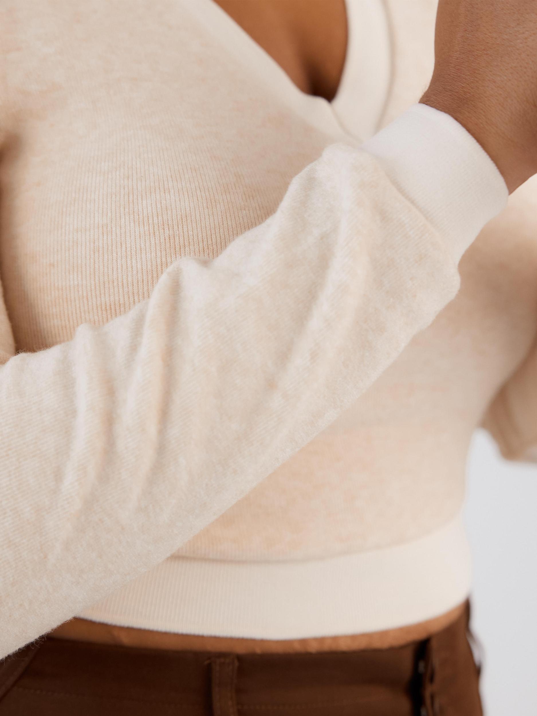 Knit Long Sleeve V-Neck Brami Product Image