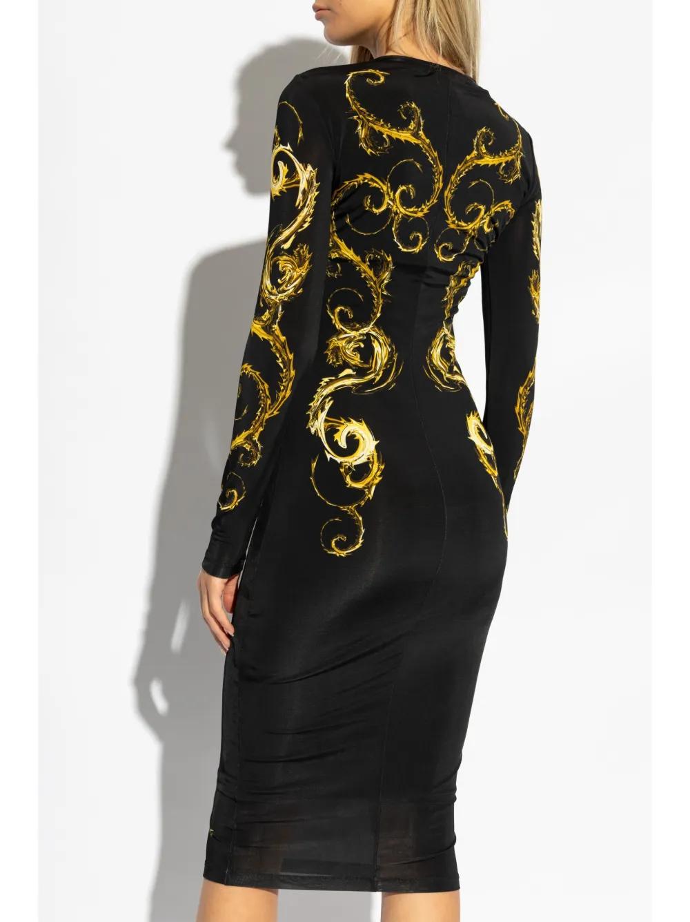 Watercolour Couture-print midi dress Product Image