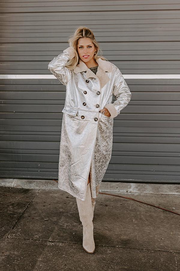 Central Park Chic Metallic Coat Product Image