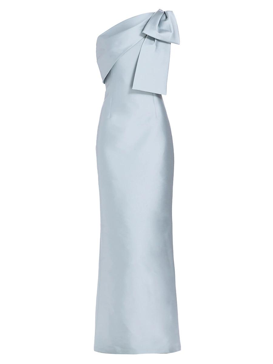 Womens Bonnie Satin One-Shoulder Gown Product Image