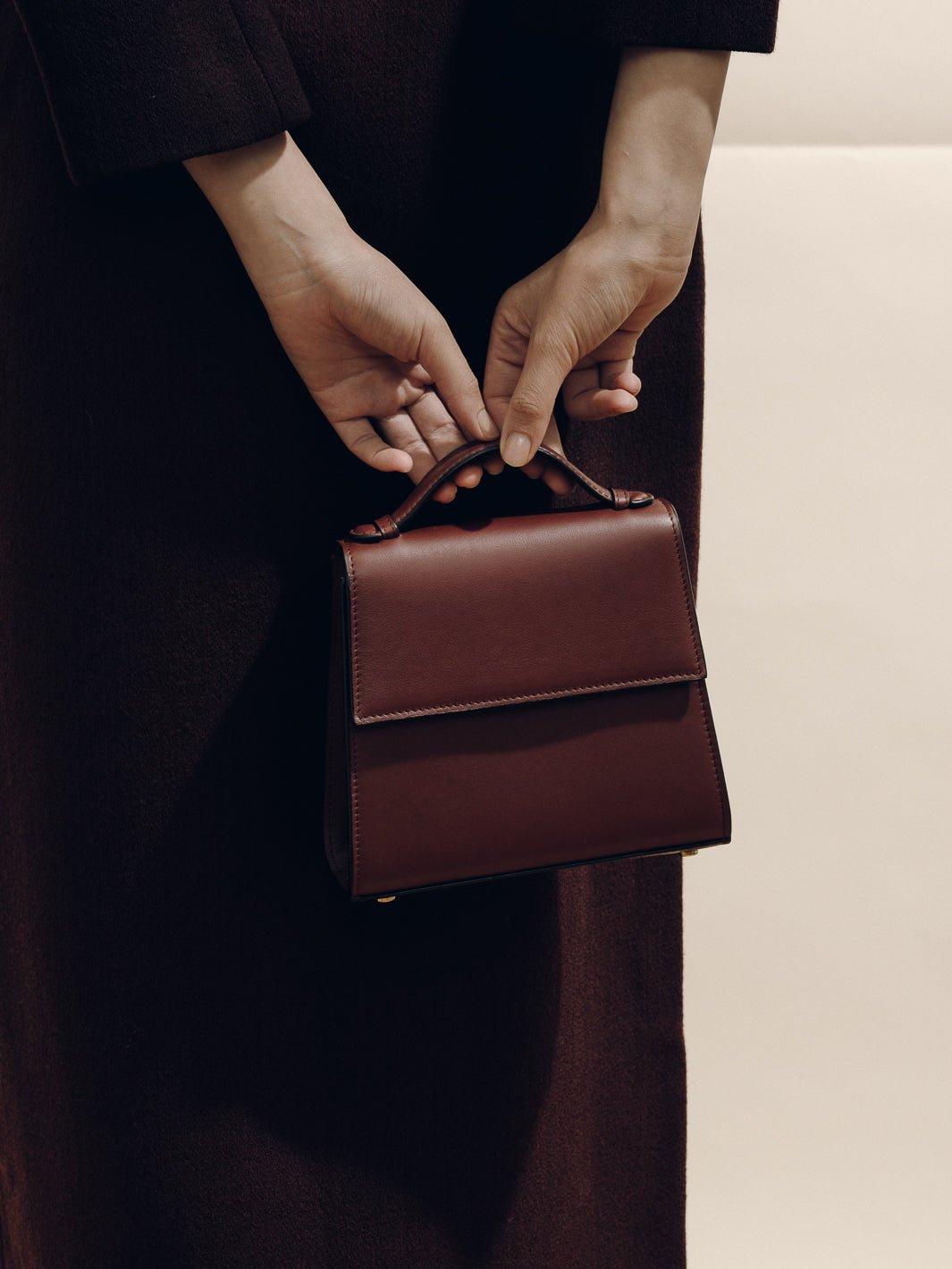 The Small Top Handle in Nappa Product Image