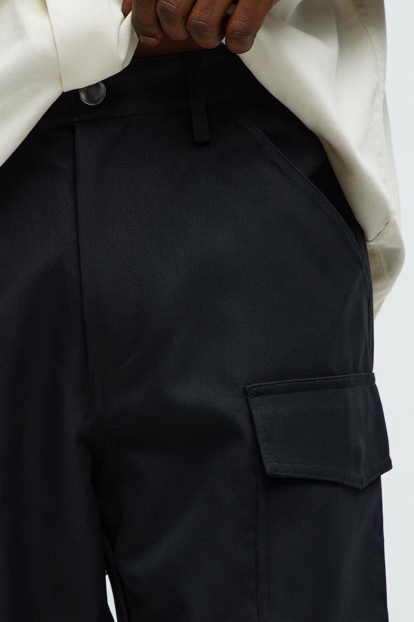 Slim Convertible Cargo Pants - Black Product Image