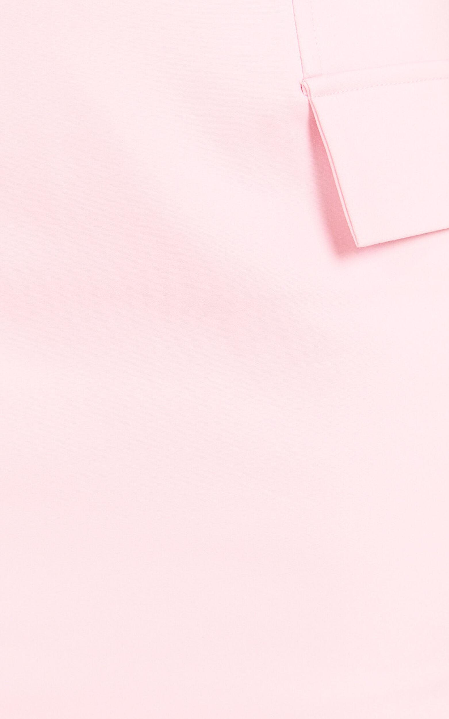 Florence Mini Skirt - Faux Pocket A Line Skirt in Pale Pink Product Image