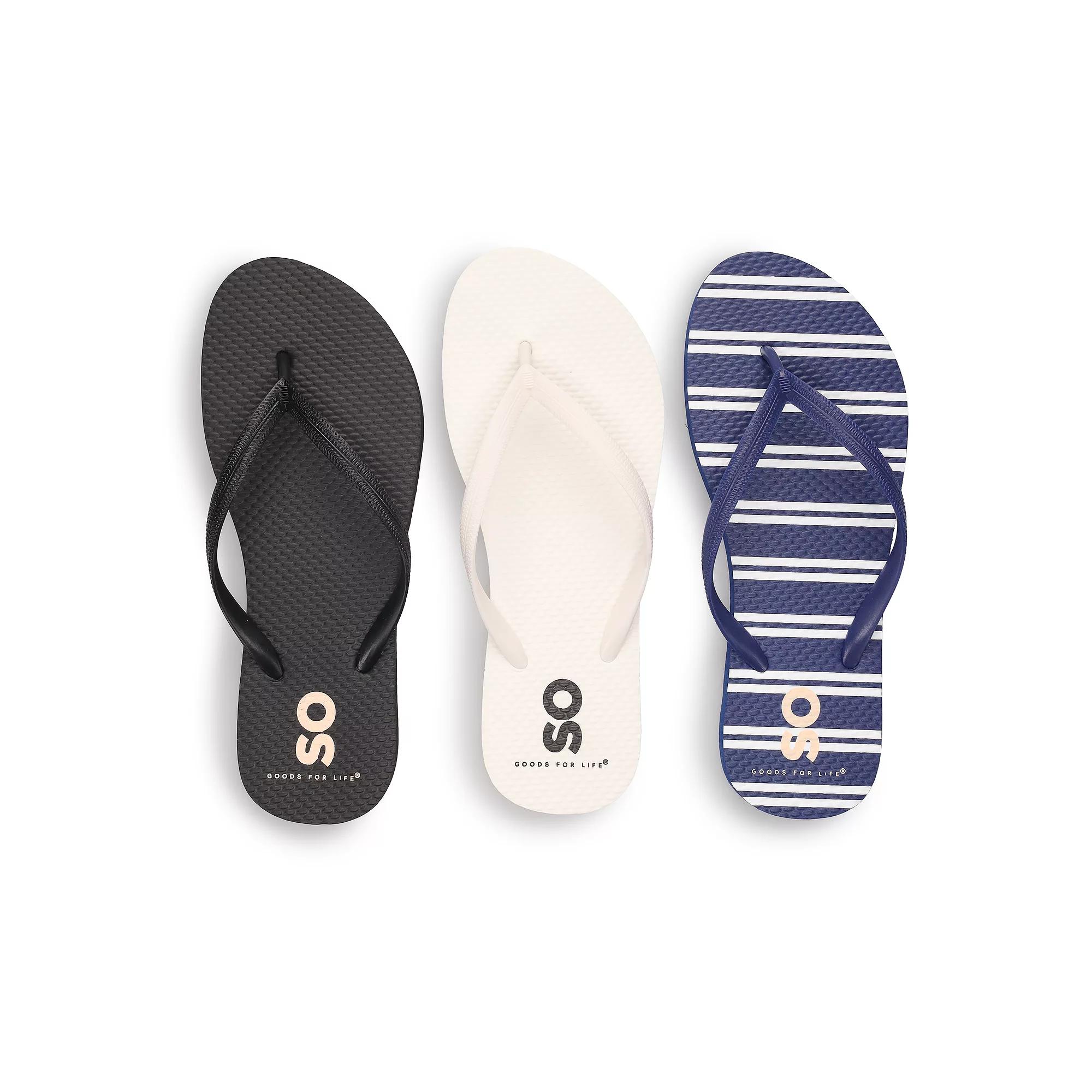 SO® Women's Flip Flops, Size: 9, Multi Product Image