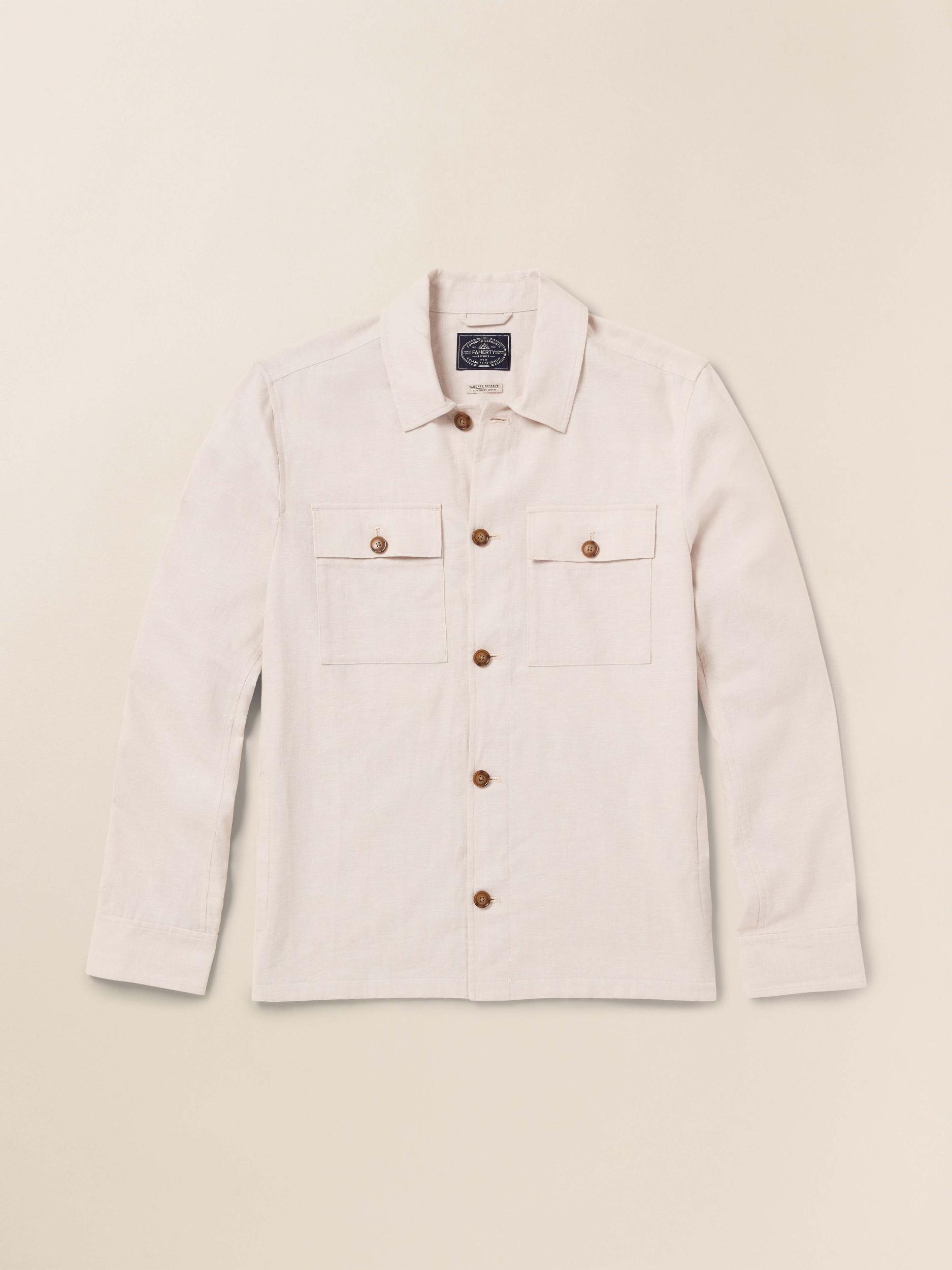 Movement™ Linen Shirt Jacket - Dorset Sand Product Image